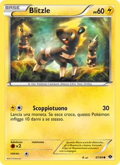 Carta Blitzle dell'espansione Destini Futuri, numero 47/99