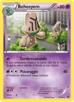 Carta Beheeyem dell'espansione Destini Futuri, numero 62/99