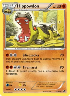 Carta Hippowdon dell'espansione Destini Futuri, numero 66/99