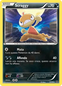 Carta Scraggy dell'espansione Destini Futuri, numero 73/99