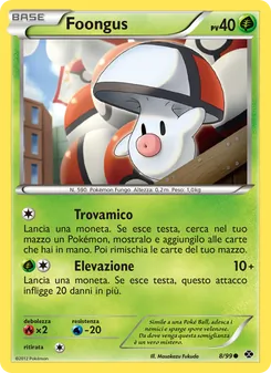 Carta Foongus dell'espansione Destini Futuri, numero 8/99