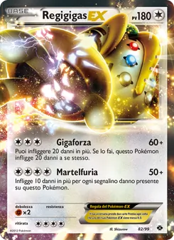 Carta Regigigas-EX dell'espansione Destini Futuri, numero 82/99