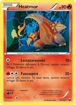 Carta Heatmor dell'espansione Esploratori delle Tenebre, numero 19/108