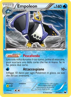 Carta Empoleon dell'espansione Esploratori delle Tenebre, numero 29/108