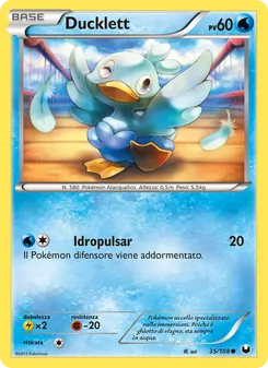 Carta Ducklett dell'espansione Esploratori delle Tenebre, numero 35/108