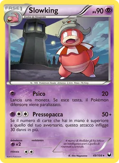 Carta Slowking dell'espansione Esploratori delle Tenebre, numero 49/108