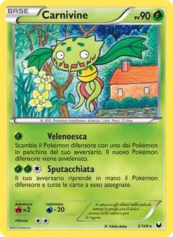 Carta Carnivine dell'espansione Esploratori delle Tenebre, numero 5/108