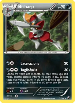 Carta Bisharp dell'espansione Esploratori delle Tenebre, numero 72/108