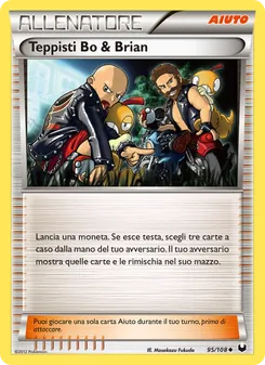 Carta Teppisti Bo & Brian dell'espansione Esploratori delle Tenebre, numero 95/108