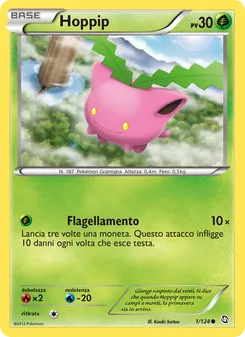 Carta Hoppip dell'espansione Stirpe dei Draghi, numero 1/124