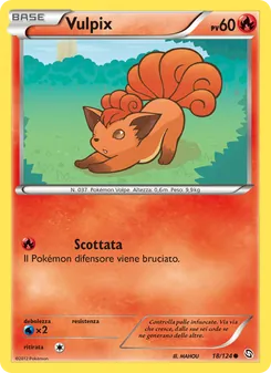 Carta Vulpix dell'espansione Stirpe dei Draghi, numero 18/124