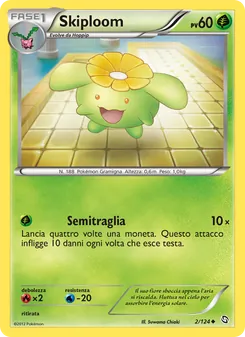 Carta Skiploom dell'espansione Stirpe dei Draghi, numero 2/124