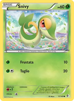 Carta Snivy dell'espansione Confini Varcati, numero 11/149