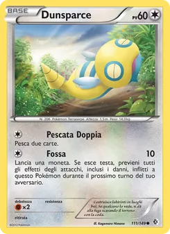 Carta Dunsparce dell'espansione Confini Varcati, numero 111/149