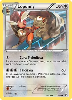 Carta Lopunny dell'espansione Confini Varcati, numero 117/149