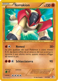 Carta Terrakion dell'espansione Confini Varcati, numero 151/149