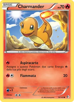 Carta Charmander dell'espansione Confini Varcati, numero 18/149