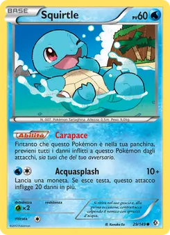 Carta Squirtle dell'espansione Confini Varcati, numero 29/149