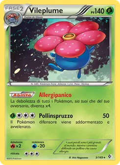 Carta Vileplume dell'espansione Confini Varcati, numero 3/149