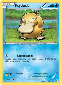 Carta Psyduck dell'espansione Confini Varcati, numero 32/149