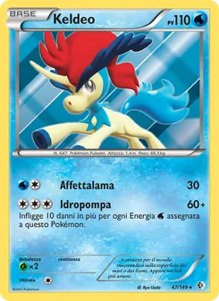Carta Keldeo dell'espansione Confini Varcati, numero 47/149