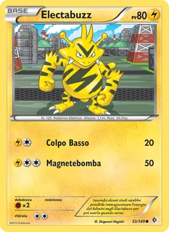 Carta Electabuzz dell'espansione Confini Varcati, numero 53/149