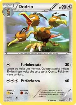 Carta Dodrio dell'espansione Uragano Plasma, numero 100/135