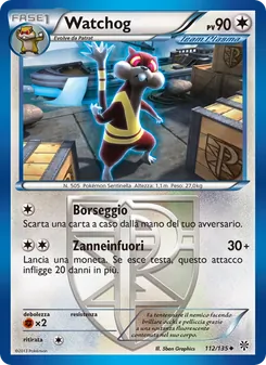 Carta Watchog dell'espansione Uragano Plasma, numero 112/135