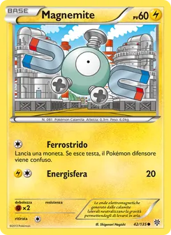 Carta Magnemite dell'espansione Uragano Plasma, numero 42/135