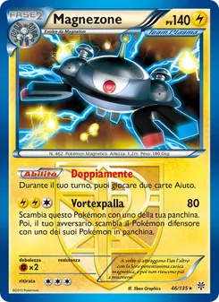 Carta Magnezone dell'espansione Uragano Plasma, numero 46/135