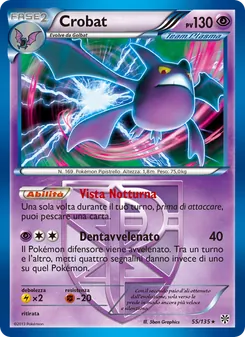 Carta Crobat dell'espansione Uragano Plasma, numero 55/135