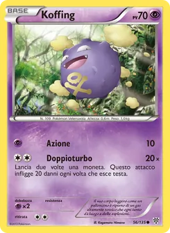 Carta Koffing dell'espansione Uragano Plasma, numero 56/135