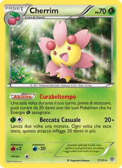 Carta Cherrim dell'espansione Uragano Plasma, numero 7/135