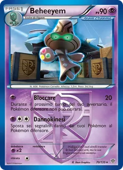 Carta Beheeyem dell'espansione Uragano Plasma, numero 70/135