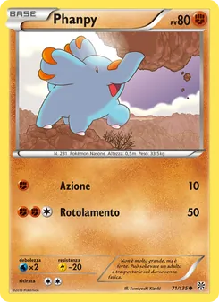 Carta Phanpy dell'espansione Uragano Plasma, numero 71/135
