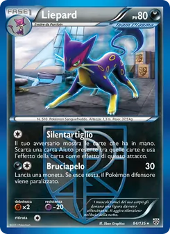 Carta Liepard dell'espansione Uragano Plasma, numero 84/135