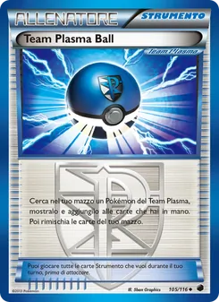 Carta Team Plasma Ball dell'espansione Glaciazione Plasma, numero 105/116