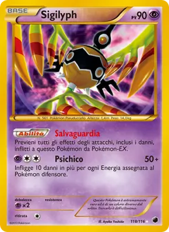 Carta Sigilyph dell'espansione Glaciazione Plasma, numero 118/116