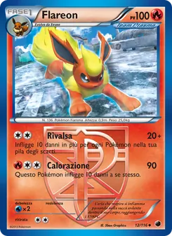 Carta Flareon dell'espansione Glaciazione Plasma, numero 12/116