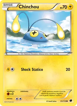 Carta Chinchou dell'espansione Glaciazione Plasma, numero 35/116
