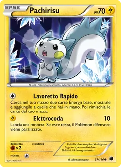Carta Pachirisu dell'espansione Glaciazione Plasma, numero 37/116