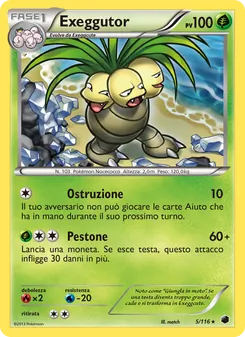 Carta Exeggutor dell'espansione Glaciazione Plasma, numero 5/116