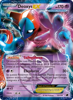 Carta Deoxys-EX dell'espansione Glaciazione Plasma, numero 53/116