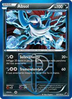 Carta Absol dell'espansione Glaciazione Plasma, numero 67/116