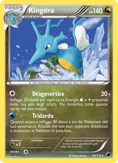 Carta Kingdra dell'espansione Glaciazione Plasma, numero 84/116
