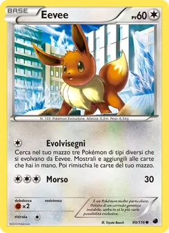 Carta Eevee dell'espansione Glaciazione Plasma, numero 90/116