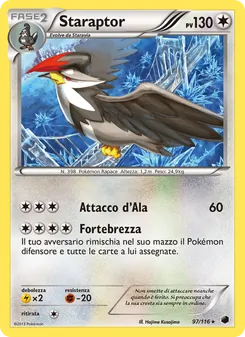 Carta Staraptor dell'espansione Glaciazione Plasma, numero 97/116