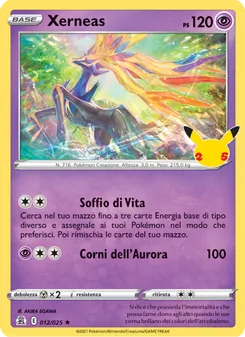 Carta Xerneas dell'espansione Gran Festa, numero 12/25