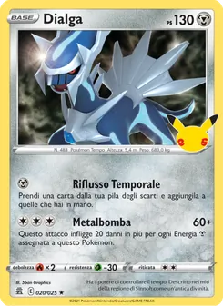 Carta Dialga dell'espansione Gran Festa, numero 20/25