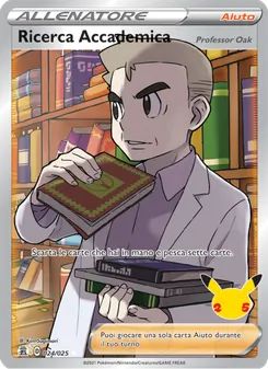 Carta Ricerca Accademica (Professor Oak) dell'espansione Gran Festa, numero 24/25